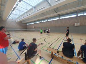 Erläuterung einer Lehreinheit beim C-Trainer Aufbaulehrgang durch Florian Winniger